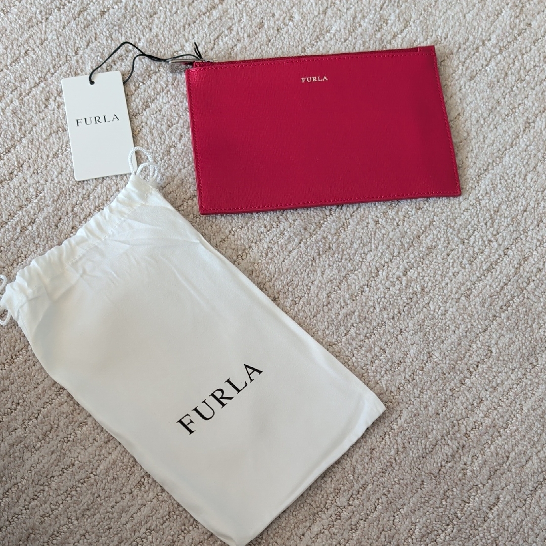 Furla Vibrant Red Clutch